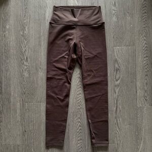 Aritzia Dark Brown Chocolate Leggings